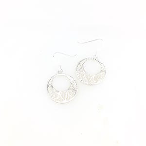 Vintage 925 Sterling Silver Filigree Dangle Earrings