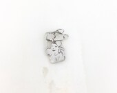 Vintage 925 Sterling Silver Woman Carrying Basket Charm Pendant Necklace