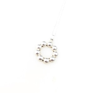 Vintage 925 Sterling Silver Mexico Taxco Modernist Circle Pendant Necklace