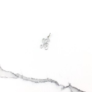 Vintage 925 Sterling Silver Initial Letter A Charm Pendant