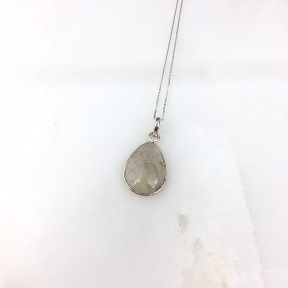 Vintage 925 Sterling Silver Rutilated Quartz Crys… - image 3