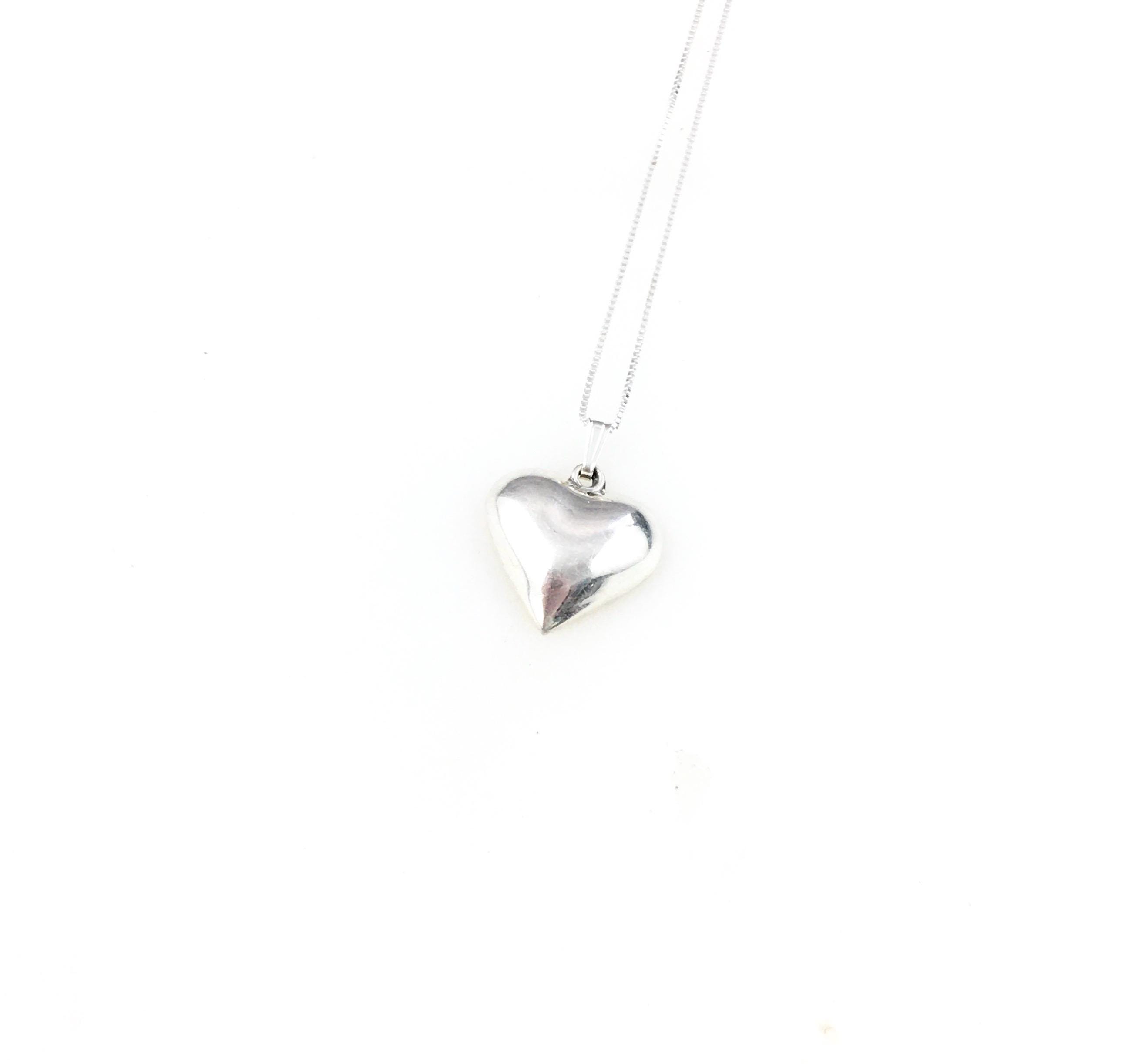 Mexico 925 ヴィンテージ ハート ネックレス パフィ necklace vintage