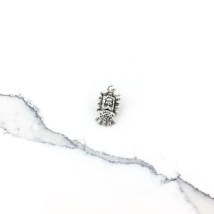 Vintage 925 Sterling Silver Baby God Child Charm Pendant Necklace