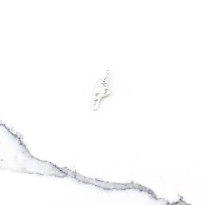 Vintage 925 Sterling Silver Ballet Slipper Shoe Dance Charm Pendant Necklace