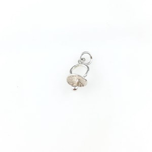 Vintage 925 Sterling Silver Baby Pacifier Charm Pendant Necklace