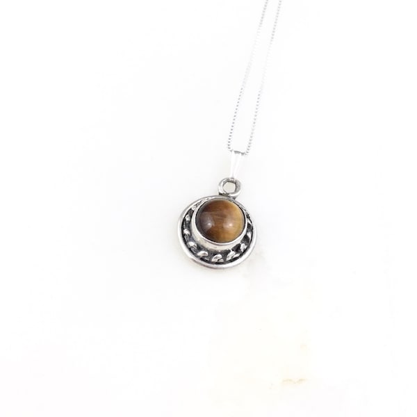 Tigers Eye Necklace Etsy