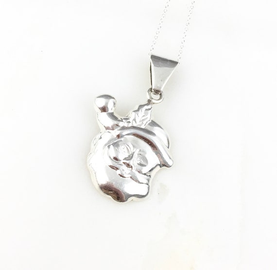 Vintage 925 Sterling Silver Santa Claus Christmas… - image 1