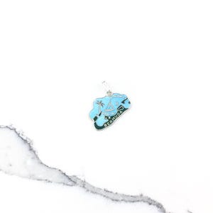 Vintage 925 Sterling Silver Bermuda Travel Souvenir Charm Pendant Necklace