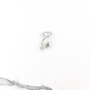 Vintage 925 Sterling Silver High Wheeler Bicycle Charm Pendant Necklace