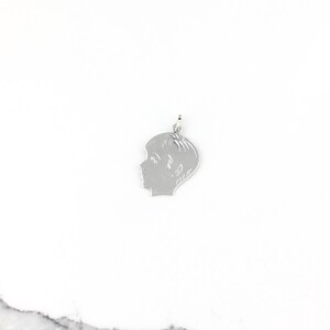 Vintage 925 Sterling Silver Boy Charm Pendant Necklace