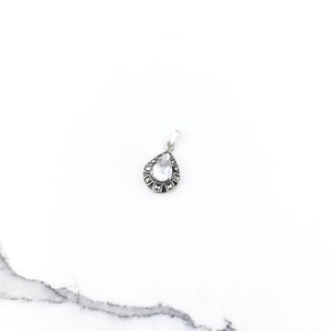 Vintage 925 Deco Sterling Silver CZ Diamond Marcasite Pendant Necklace