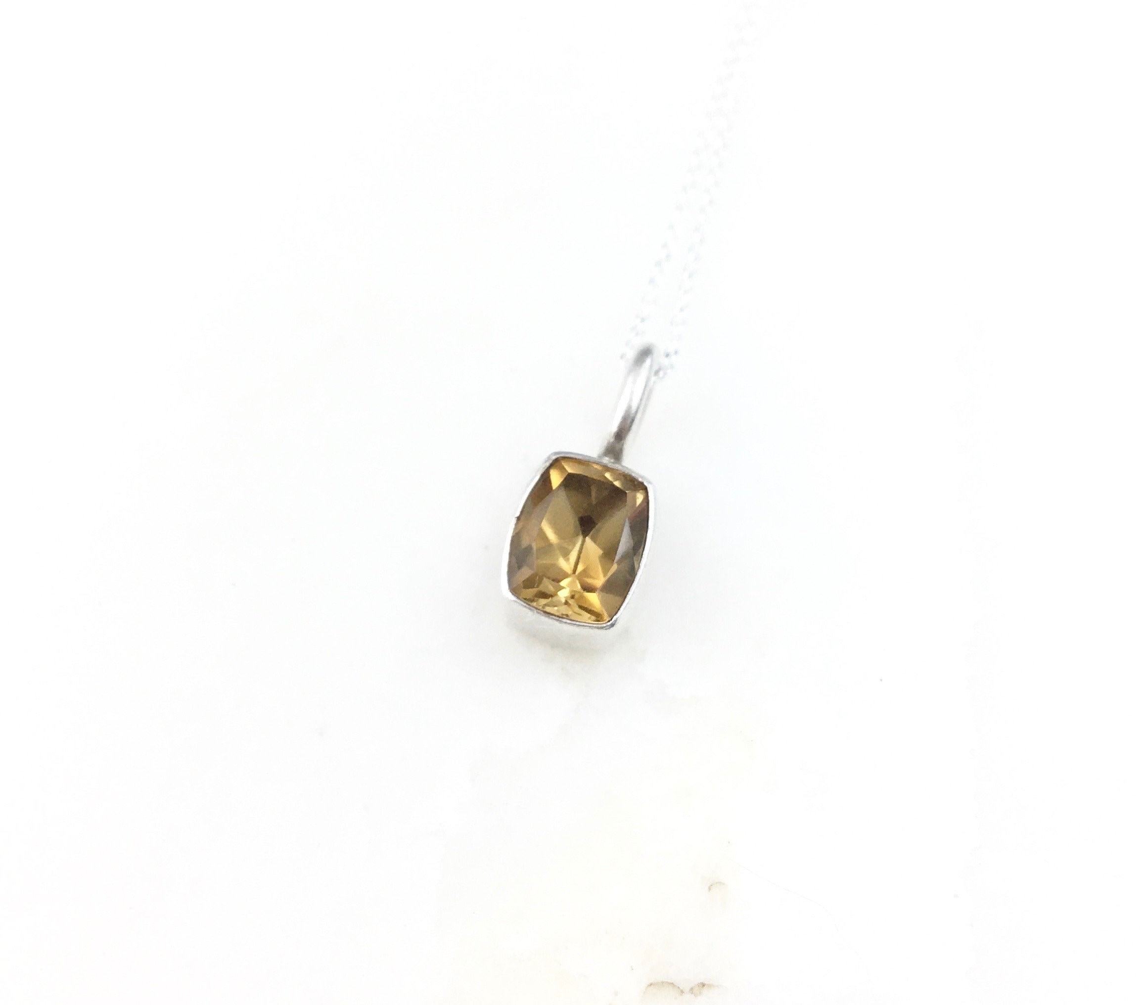 ネックレス・ペンダント MINI ETERNAL ORANGE QUARTZ SILVER NECKLACE MINI ETERNAL ORANGE QUARTZ SILVER NECKLACE