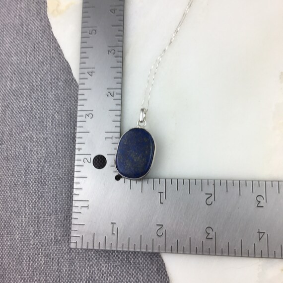 Collier Vintage En Argent 925 Et Lapis-lazuli - Pièce Unique Et élégante - Occasion