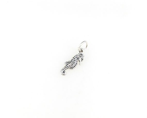 Vintage 925 Sterling Silver Seahorse Nautical Bea… - image 1