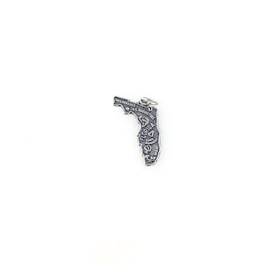 Vintage 925 Sterling Silver Florida State Charm Pendant Necklace