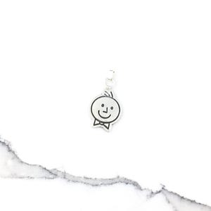 Vintage 925 Sterling Silver Boy Charm Pendant Necklace