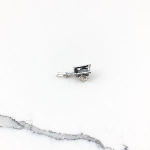 ヴィンテージ 925 スターリングシルバー アンティーク ワゴン カート ペンダント チャーム ネックレス