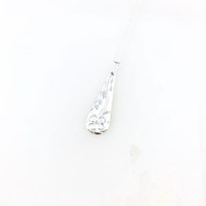 Vintage 925 Sterling Silver Mexico Flower Floral Pendant Necklace