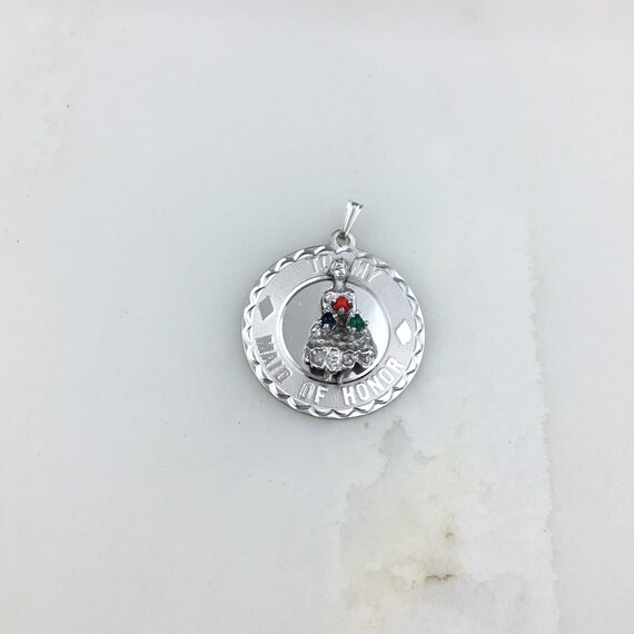 Vintage 925 Sterling Silver Maid Of Honor Bridesm… - image 2