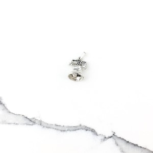 Vintage 925 Sterling Silver Liberty Bell Charm Pendant Necklace