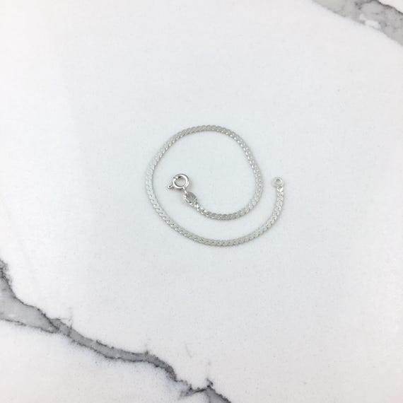 ヴィンテージ 925 スターリングシルバー チェーンリンク スキニー