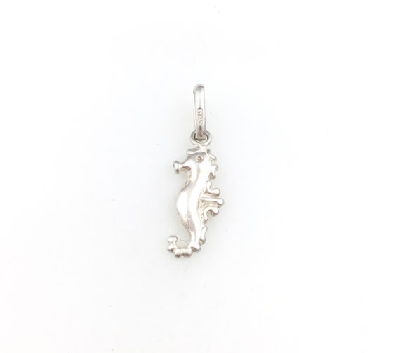 Vintage 925 Sterling Silver Seahorse Nautical Bea… - image 1
