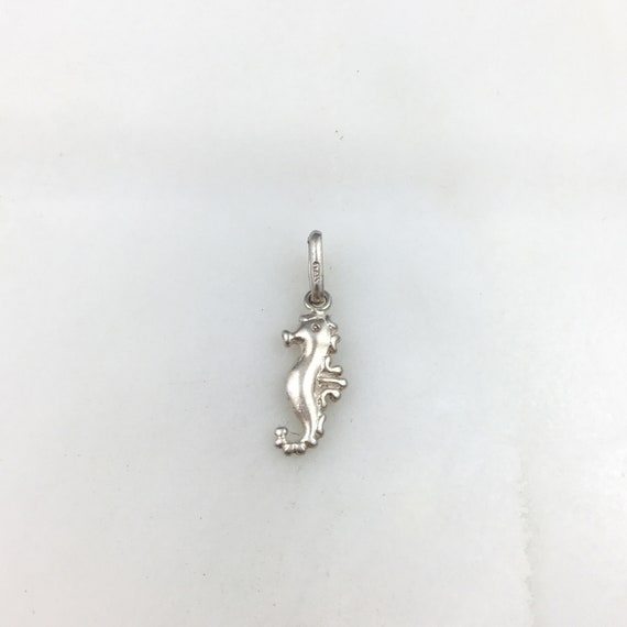 Vintage 925 Sterling Silver Seahorse Nautical Bea… - image 2