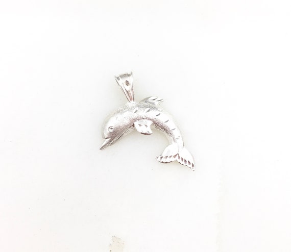 Single Dolphin Polished Sterling Silver Charm Single Dolphin Polished Sterling Silver Charm