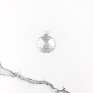 Vintage 925 Sterling Silver Happy Birthday Charm Pendant Necklace
