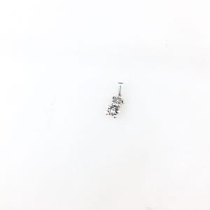 Vintage 925 Sterling Silver Dainty Tiny Teddy Bear Charm Pendant Necklace