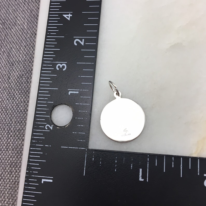 Vintage 925 Sterling Silver Happy Birthday Charm Pendant Necklace