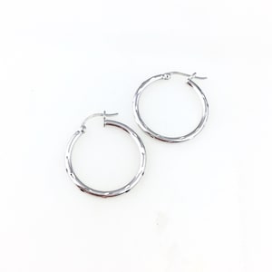Vintage 925 Sterling Silber Deco Minimal geätzte Creolen