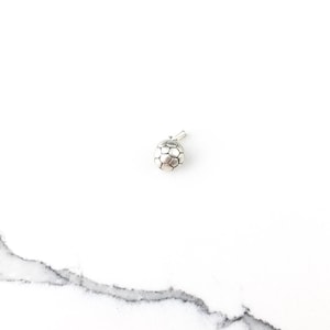 Vintage 925 Sterling Silver Soccer Ball Charm Pendant Necklace
