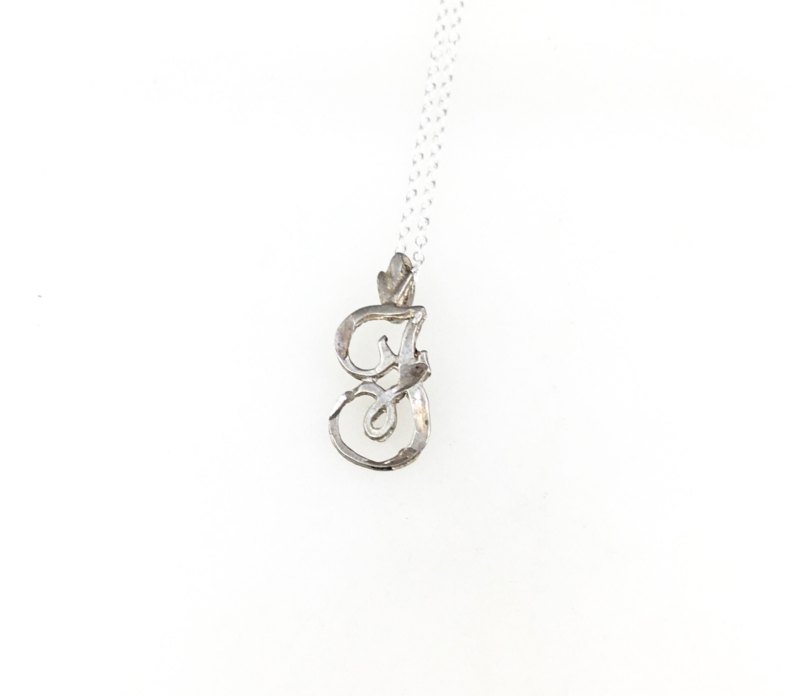 Vintage 925 Sterling Silver Initial 