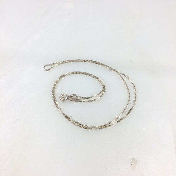 Vintage 925 Sterling Silver Womens Box Chain Link… - image 2