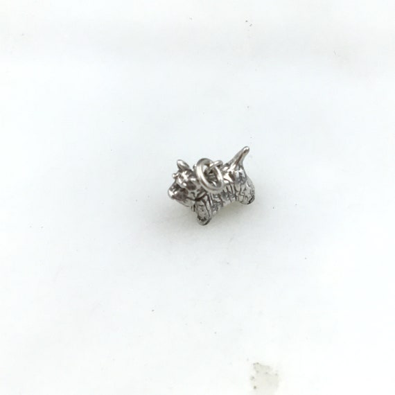 Vintage 925 Sterling Silver Scottie Dog Puppy Cha… - image 2