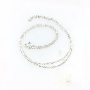 Collier chaîne minimaliste vintage en argent sterling 925 18 po.