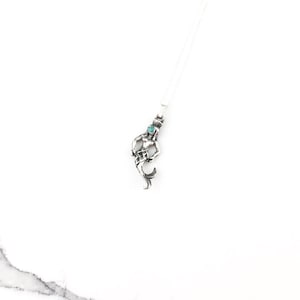 Vintage 925 Sterling Silver Mermaid Nautical Ocean Pendant Necklace