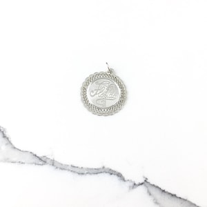 Vintage 925 Sterling Silver Florida State Charm Pendant Necklace