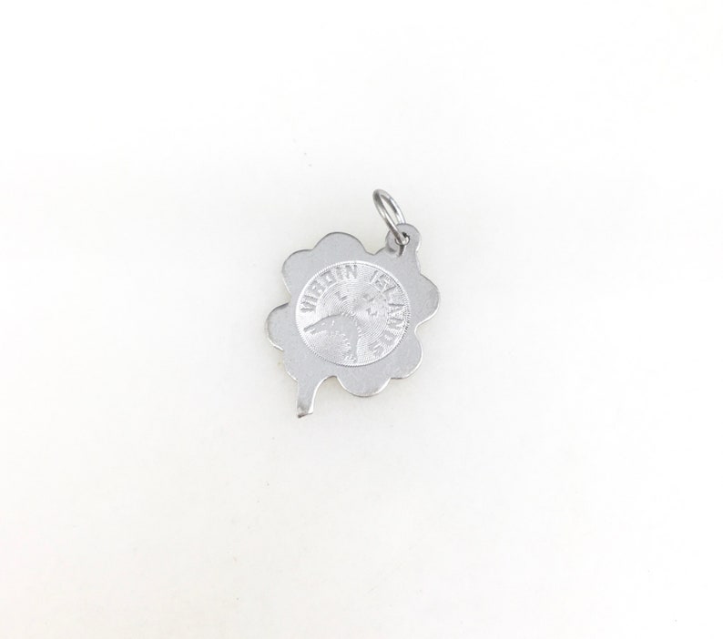 Vintage 925 Sterling Silver Virgin Islands Travel Souvenir Charm Pendant
