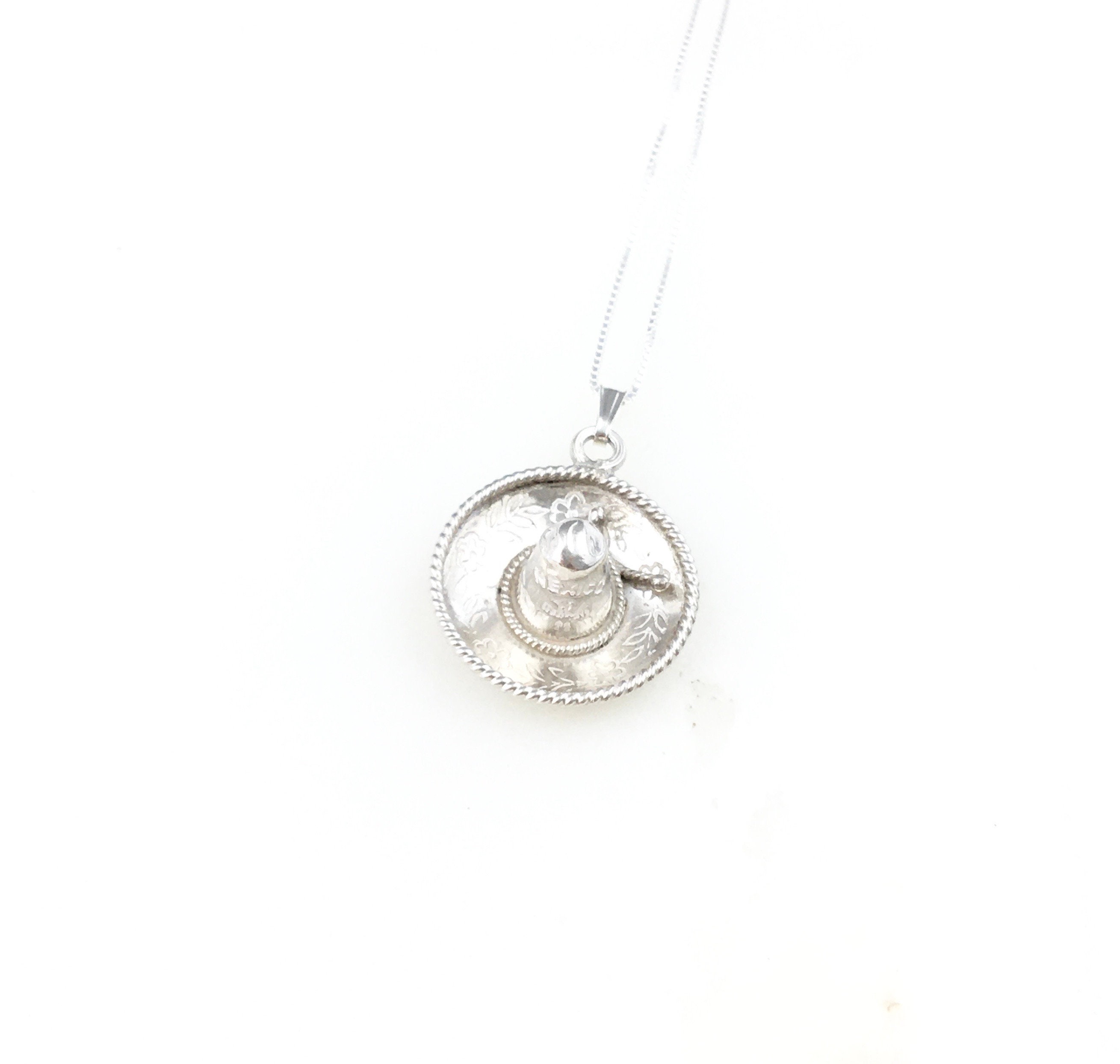 925 Sterling Silver Mexican Necklace For Women And Men, 14K