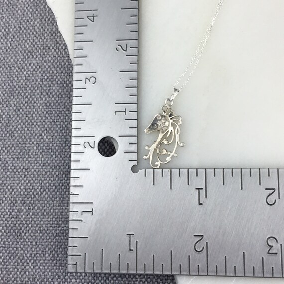 Vintage 925 Sterling Silver Unicorn Charm Pendant… - image 2