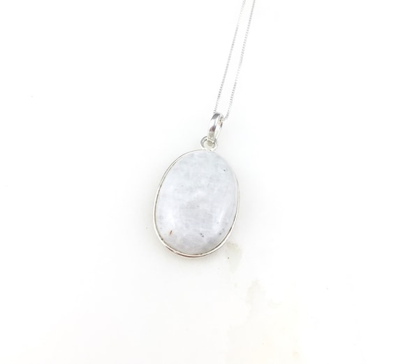 Vintage 925 Sterling Silver Moonstone Crystal Gem… - image 1