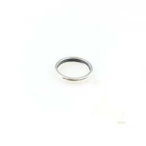 Vintage 925 Sterling Silver Minimal Band Ring Size 7.25