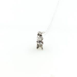 Vintage 925 Sterling Silver Chipmunk Squirrel Charm Pendant Necklace
