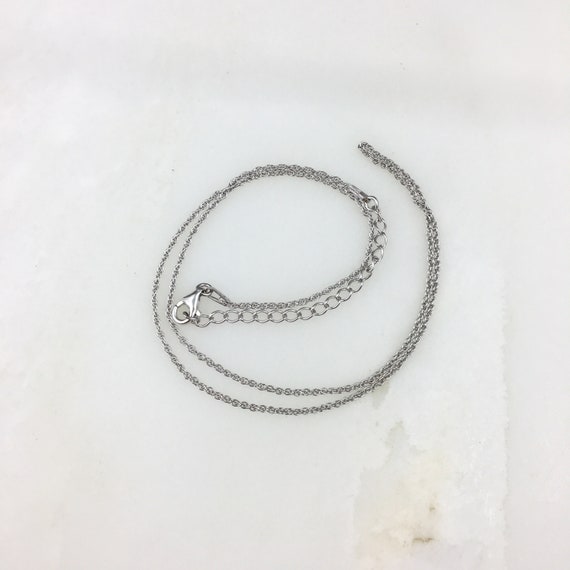 Vintage 925 Sterling Silver Minimal Chain Necklac… - image 3