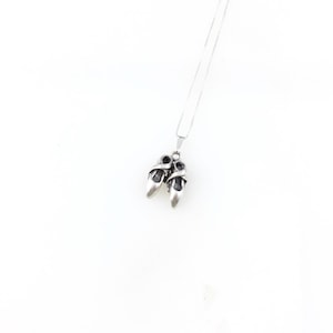 Vintage 925 Sterling Silver Ballet Slippers Shoe Dancer Charm Pendant Necklace