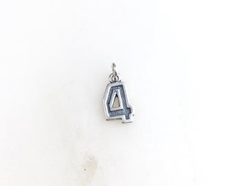 Number 4 Necklace - Etsy Australia