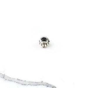 Vintage 925 Sterling Silver Spacer European Bead Slide Charm