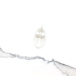 Vintage 925 Sterling Silver Minimal Deco Fringe Pendant Necklace